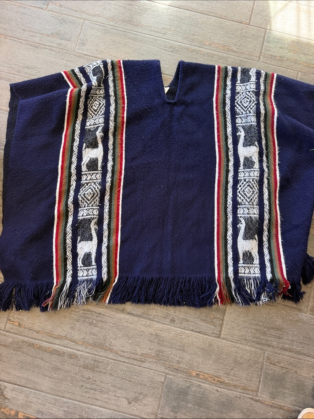 100% wool hand knit by Native people.